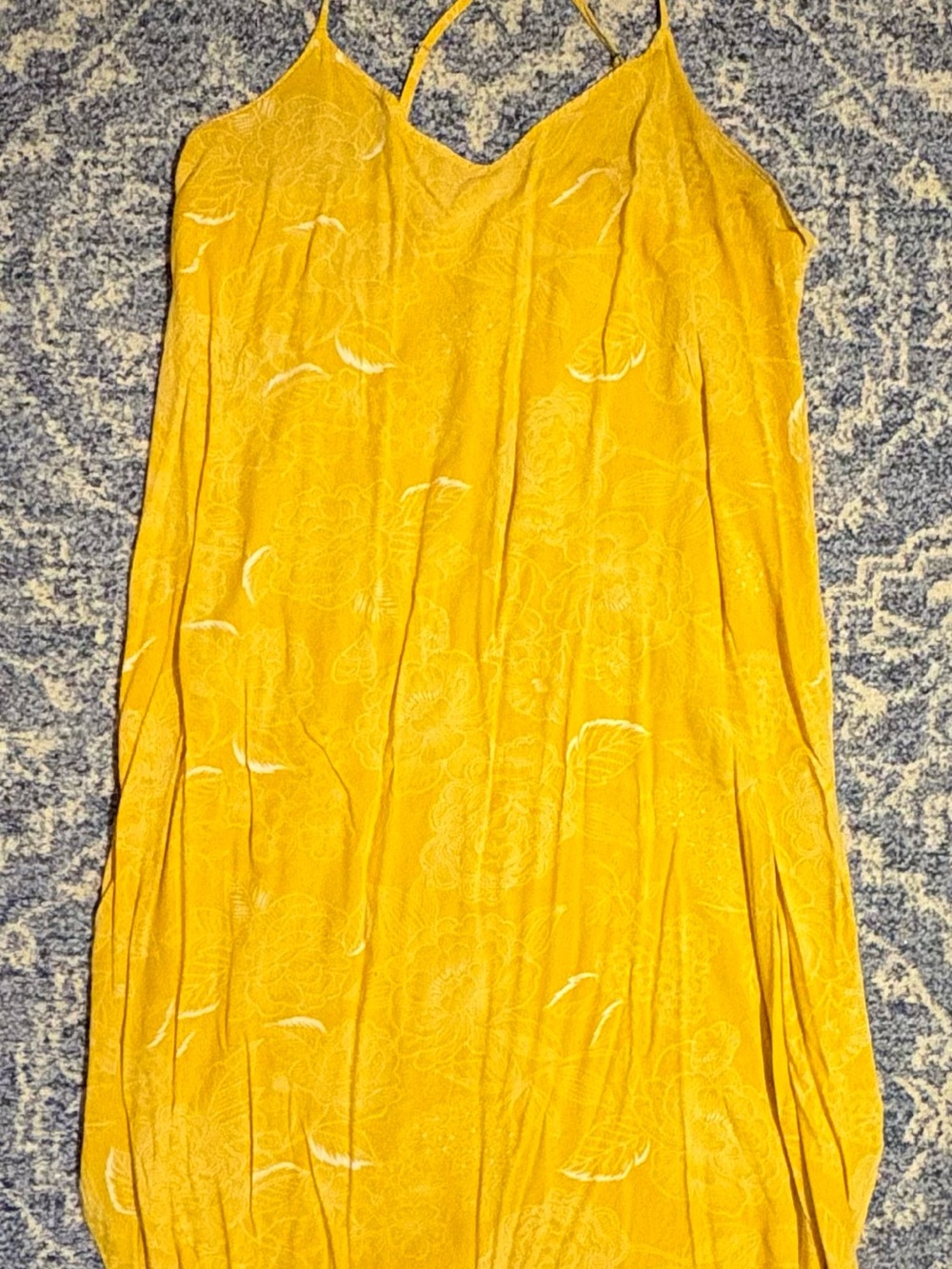 GAP Yellow Floral-Print Top